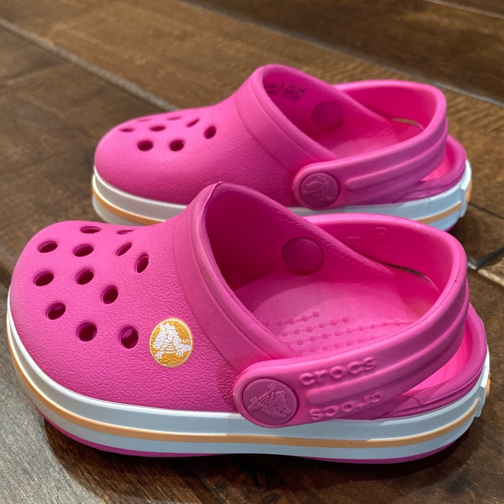 Pink Toddler Crocs - Size 4